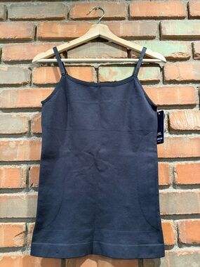 Charcoal Sleeveless Tank Dress with Slim Straps